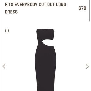 Everybody fits cut out long dress. Nwt. Accepting offers :)